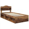 vidaXL Estructura de cama con cabecera Madera vieja 90 x 200 cm