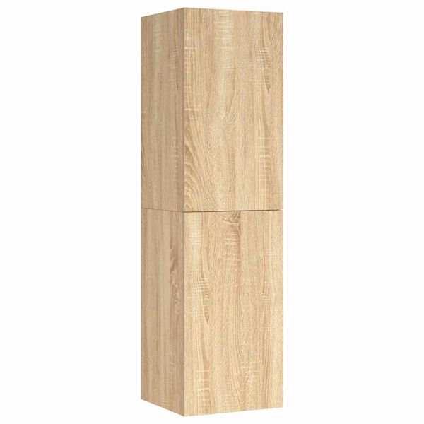 vidaXL Mueble de TV madera contrachapada color roble 30,5x30x110 cm