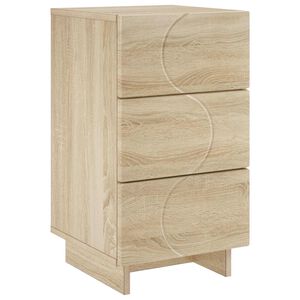 vidaXL Mesa de noche Roble Sonoma 33,5 x 34,5 x 60 cm