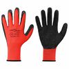 vidaXL Guantes de Trabajo 24 uds. Rojo y Negro 10 / xl