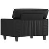 vidaXL Sill&oacute;n cuero sint&eacute;tico negro 60 cm