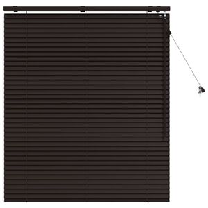 vidaXL Persiana veneciana Marr&oacute;n Oscuro 100 x 130 cm 35 mm