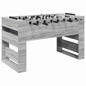 vidaXL Mesa de Futbol&iacute;n Gris Sonoma 146,5 x 74 x 85 cm