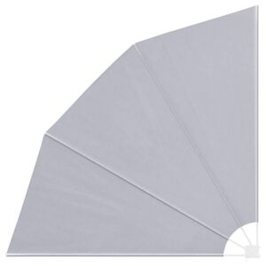 vidaXL Toldo lateral plegable de balc&oacute;n gris 210x210 cm