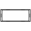 vidaXL Mesa de centro negra con vidrio templado 120x60x35 cm
