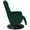 vidaXL Sill&oacute;n reclinable masaje con reposapi&eacute;s terciopelo verde oscuro