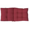 vidaXL Cojines para silla respaldo bajo 4 uds tela Oxford rojo tinto