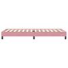 vidaXL Cama box spring sin colch&oacute;n rosa terciopelo 90x220 cm