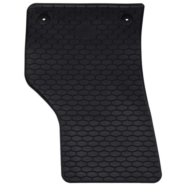 vidaXL Alfombrilla de Coche 4 pcs Negro Goma