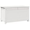 vidaXL Caja de almacenaje madera maciza de pino blanco 80x40x45,5 cm