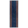 vidaXL Alfombra Runner FLORNES Tejido Azul PP 7 mm