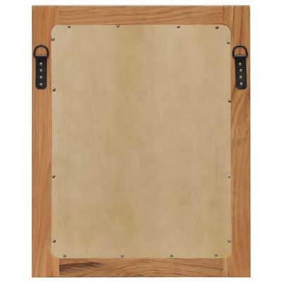 vidaXL Espejo de madera maciza de roble 40x50 cm