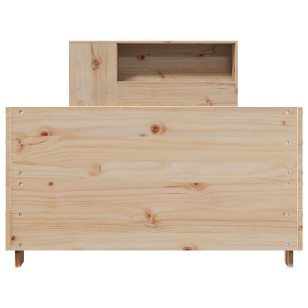 vidaXL Estructura de cama sin colch&oacute;n madera maciza de pino 100x200 cm