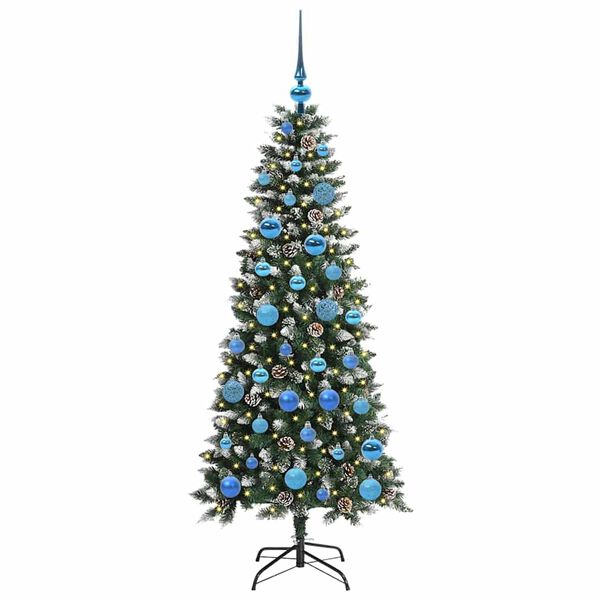 vidaXL &Aacute;rbol de Navidad artificial Verde 150 cm PVC, Pl&aacute;stico y Acero