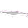 vidaXL Estructura de cama madera de ingenier&iacute;a negra 90x190 cm