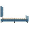 vidaXL Cama tipo Box Spring Azul Oscuro 120 x 200 cm Terciopelo