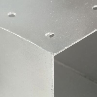 vidaXL Conector de postes en forma de Y metal galvanizado 101x101 mm
