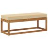 vidaXL Banco de taburete exterior Madera de Acacia S&oacute;lida Natural