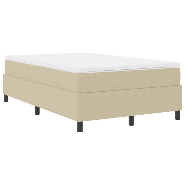vidaXL Cama de plataforma Verde gris&aacute;ceo 120 x 190 cm tela