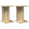 vidaXL Soporte de plantas 2 uds. Roble Sonoma 25 x 25,5 x 40,5 cm
