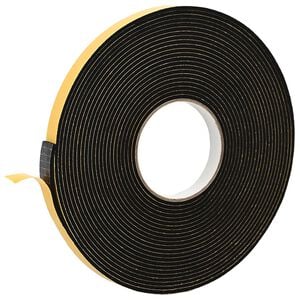 vidaXL Cinta de espuma autoadhesiva Negro 20mm x 10m Espuma CR