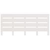 vidaXL Cabecero madera maciza de pino blanco 120x3x80 cm