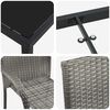 vidaXL Conjunto de Comedor de Jard&iacute;n 5 pcs Gris