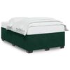 vidaXL Estructura cama sin colch&oacute;n terciopelo verde oscuro 120x190cm