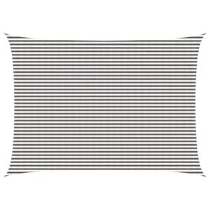 vidaXL Toldo Vela 5 x 7 m HDPE Rectangular Gris claro y blanco.