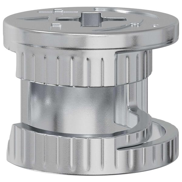 vidaXL Tuercas de bloqueo de perno 2 pcs Plateado 15 x 11,5 mm Acero