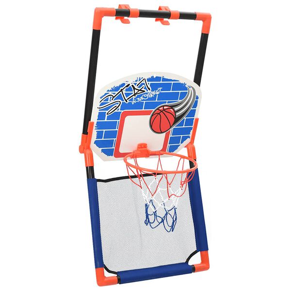 vidaXL Set baloncesto infantil multifuncional suelo y pared