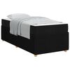 vidaXL Estructura de cama Negro 90 x 190 cm tela