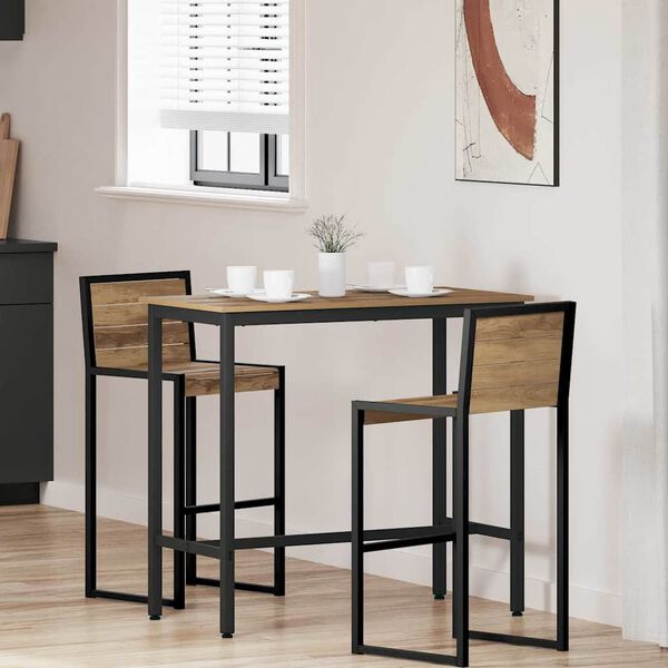 vidaXL Mesa Roble artesanal 100 x 50 x 90,5 cm