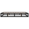 vidaXL Estructura de cama madera maciza negra 120x200 cm