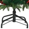 vidaXL Árbol de Navidad artificial con piñas y bayas 150 cm