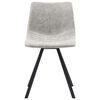 vidaXL Juego de comedor 9 piezas cuero sint&eacute;tico gris claro