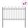 vidaXL Valla de Jard&iacute;n BOXTEL 7 uds. 11,9 x 1,2 m Gris