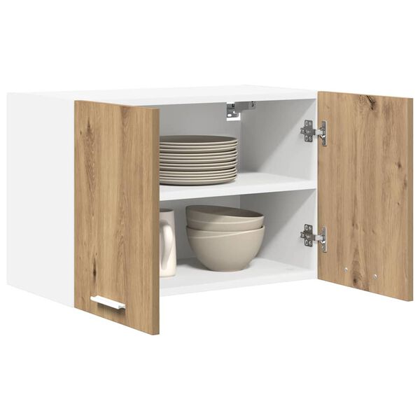 vidaXL Mueble colgante 2 pcs Roble Artesano y 60 x 31 x 40 cm