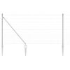 vidaXL Valla de alambre soldado con picos 25 x 1,2 m Acero Galvanizado