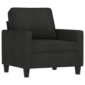vidaXL Sill&oacute;n de tela negro 60 cm