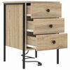 vidaXL Armario de Noche con cajón 2 pcs Roble Sonoma 42 x 41 x 61 cm