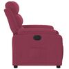 vidaXL Sillón reclinable eléctrico de terciopelo rojo tinto