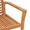 vidaXL Silla de Jardín Apilable Marrón 62.5 x 54.5 x 95.5 cm