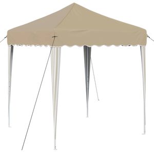 vidaXL Carpa Plegable para Fiestas 195 x 195 x 245 cm Crema