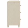 vidaXL Aparador HAMAR madera de pino maciza marrón miel 90x40x80 cm
