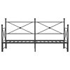 vidaXL Div&aacute;n con nido sin colch&oacute;n negro 75x190 cm acero