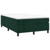 vidaXL Cama box spring con colch&oacute;n terciopelo verde oscuro 120x200 cm