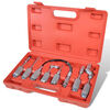 vidaXL Kit de set de Pistola de grasa Adaptador de Surtida herramienta