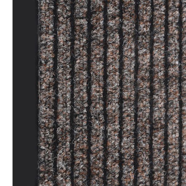 vidaXL Felpudo de rayas beige 40x60 cm