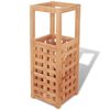 vidaXL Parag&uuml;ero 18x18x50 cm madera maciza de nogal